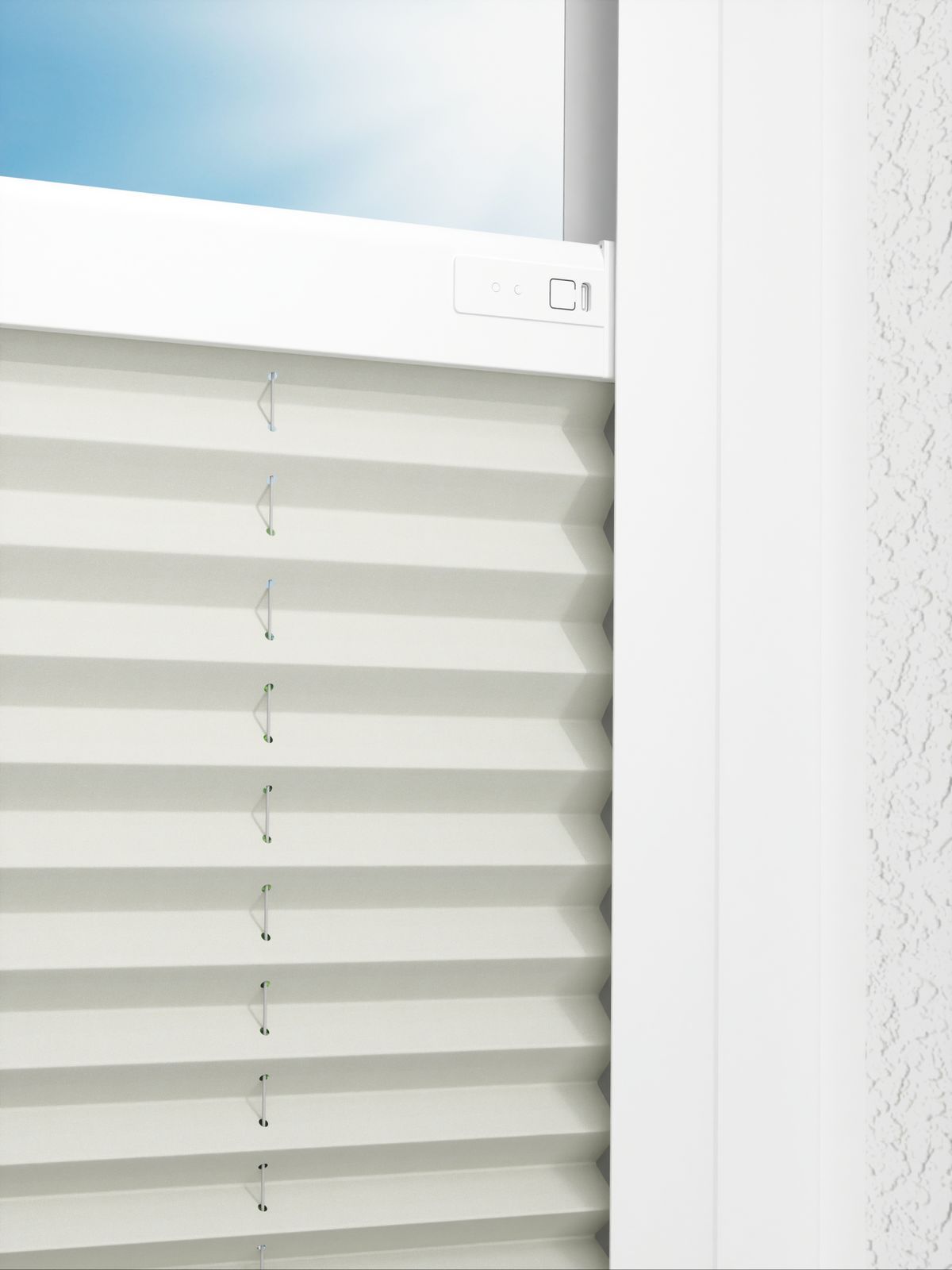 Detailansicht LYSEL HOME plissé 212A Aralia Parel