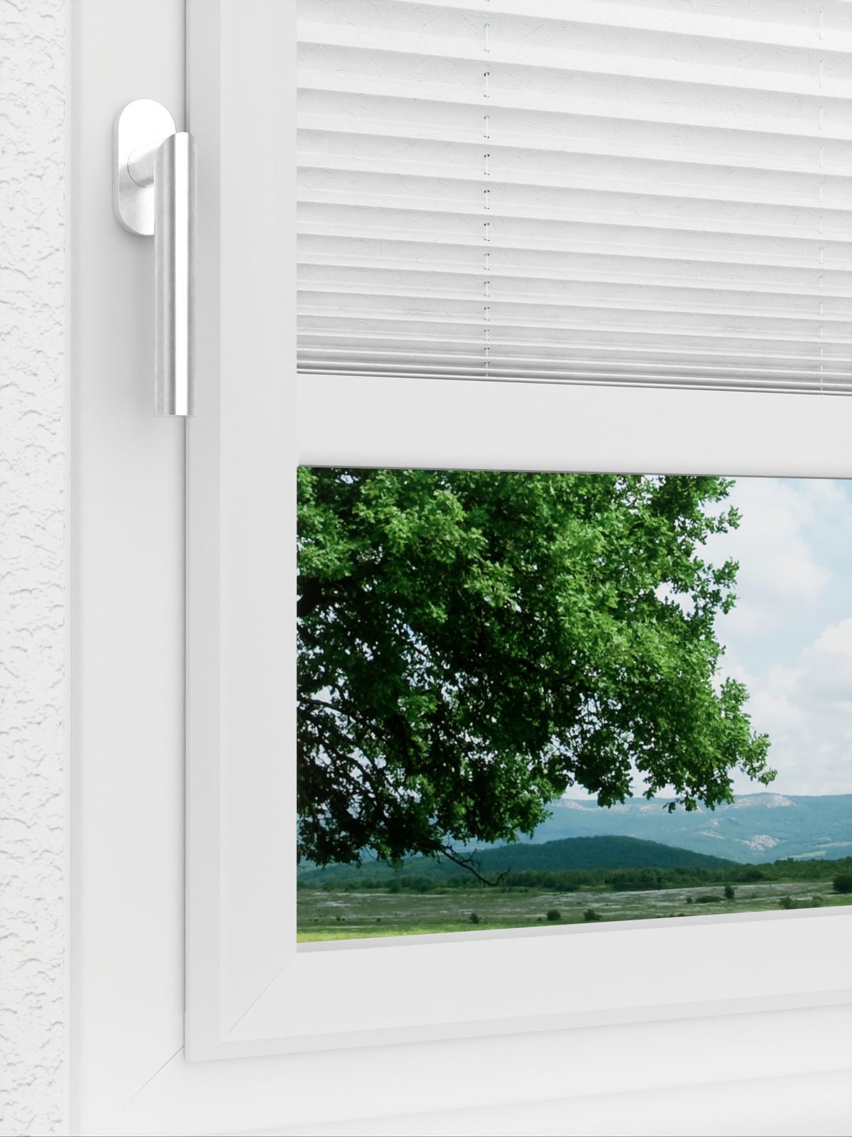 Detailansicht LYSEL HOME plissé 124A Abelia Pearl