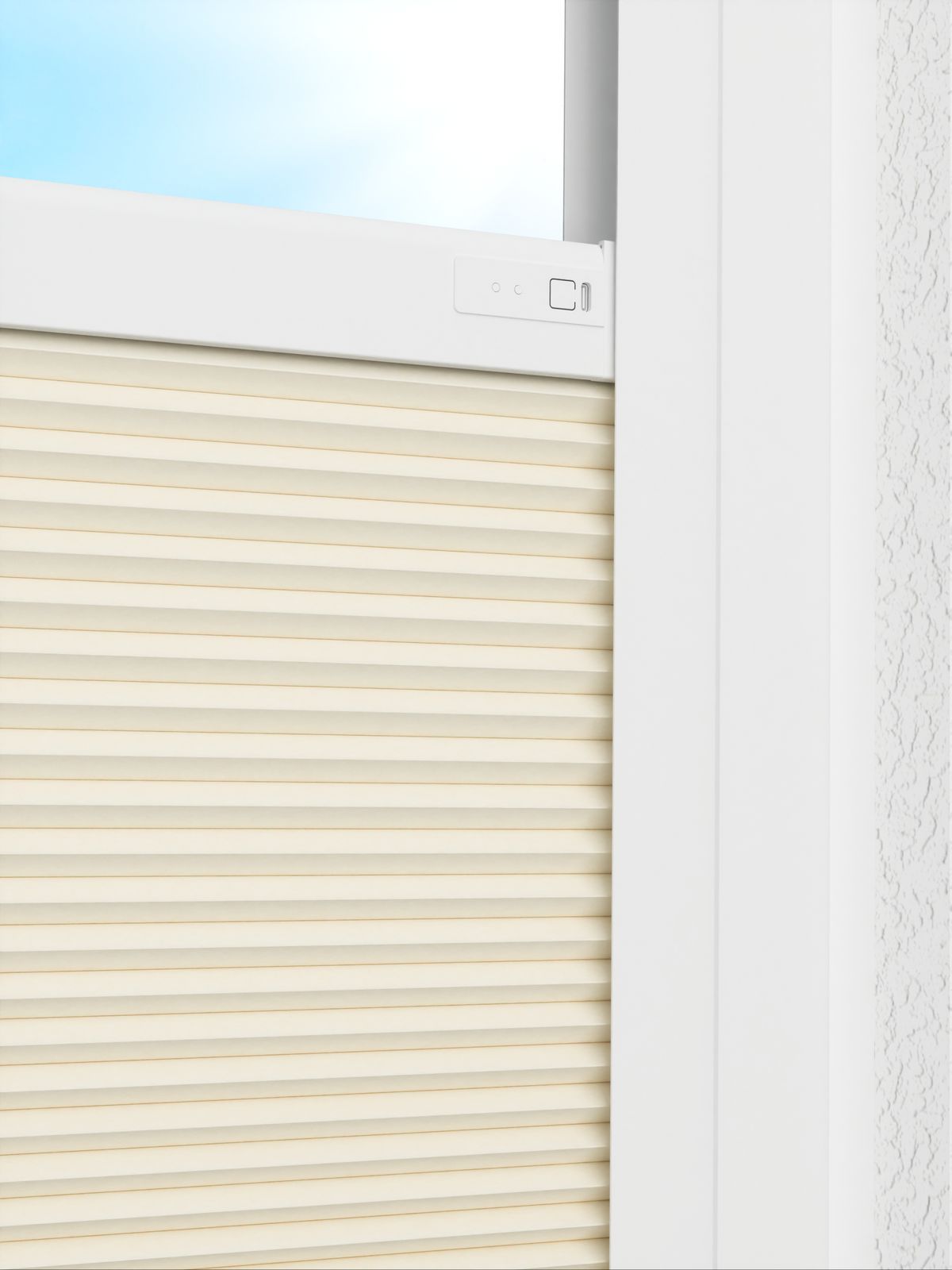 Detailansicht LYSEL HOME Dubbele Plissé 013A Alba LI