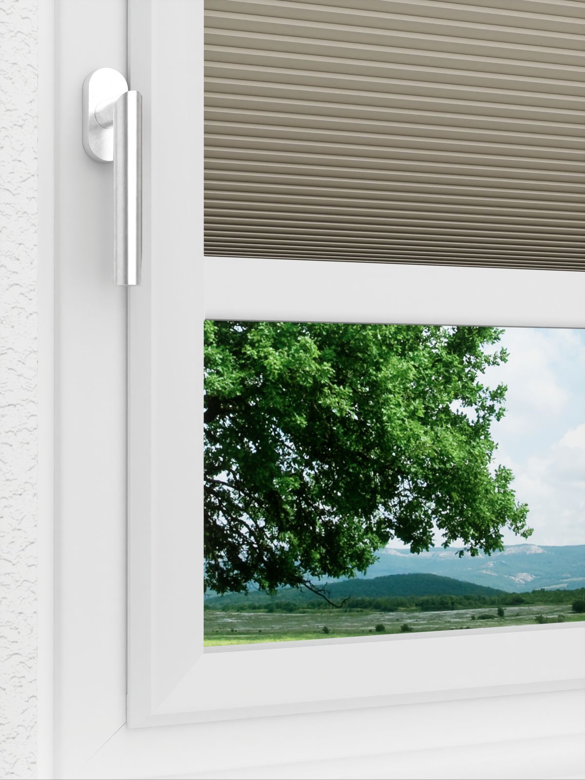 Detailansicht LYSEL HOME Dubbele Plissé 001A Alba LI