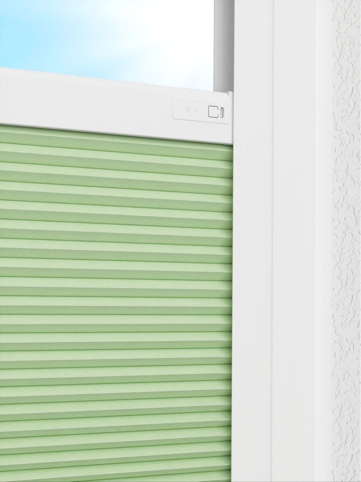 Detailansicht LYSEL HOME Dubbele Plissé 027A Alba LI