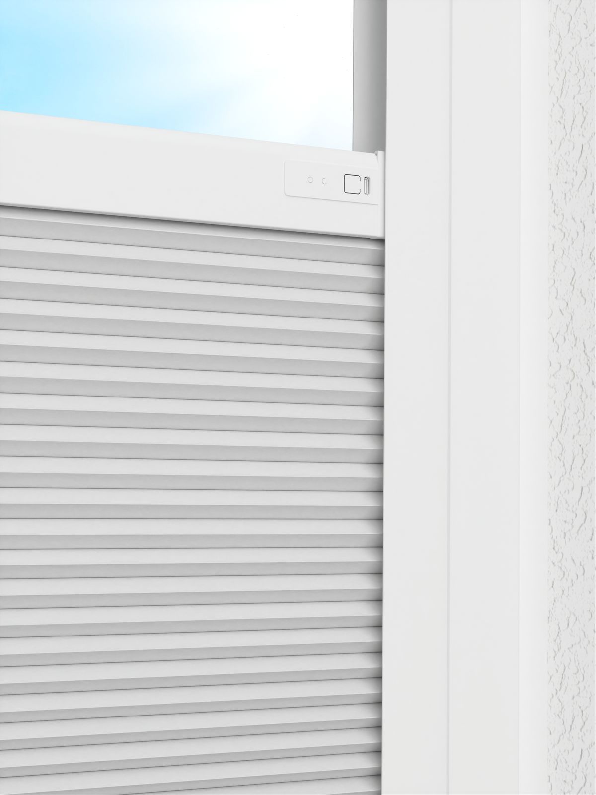 Detailansicht LYSEL HOME Dubbele Plissé 003A Alba LI