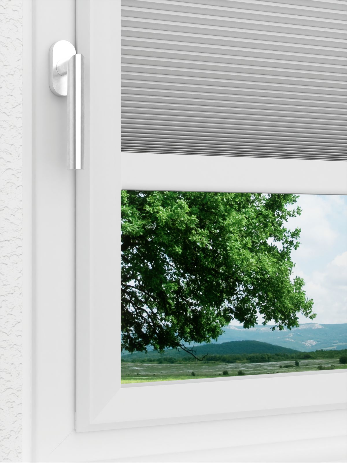 Detailansicht LYSEL HOME Dubbele Plissé 003A Alba LI