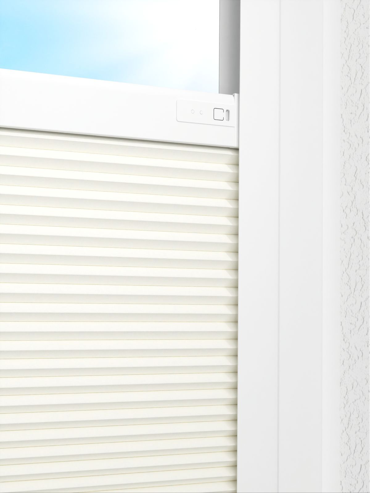 Detailansicht LYSEL HOME Plissee 017A Calluna Wabe