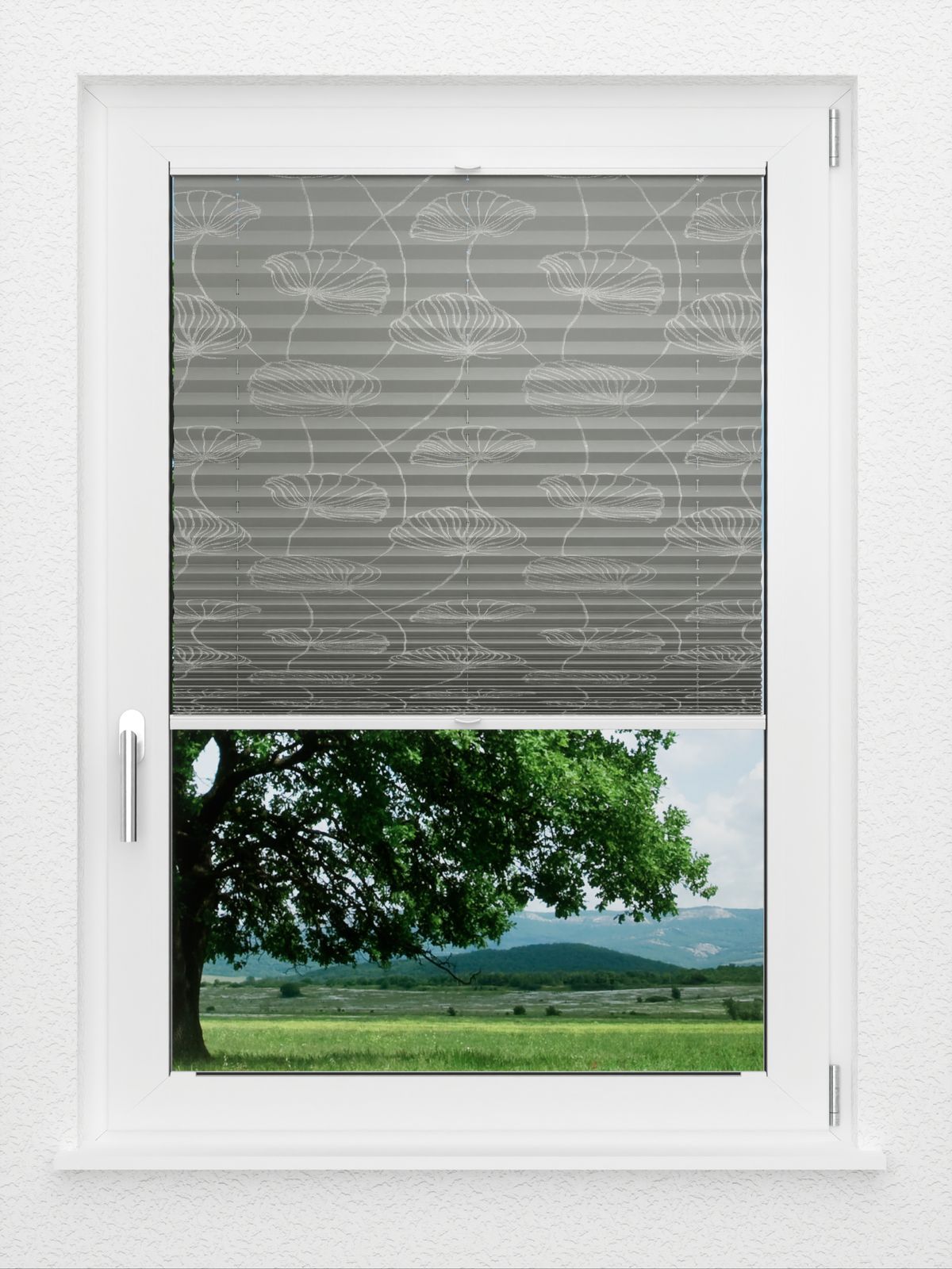 Detailansicht LYSEL HOME Plissee 322A Shiny Flora