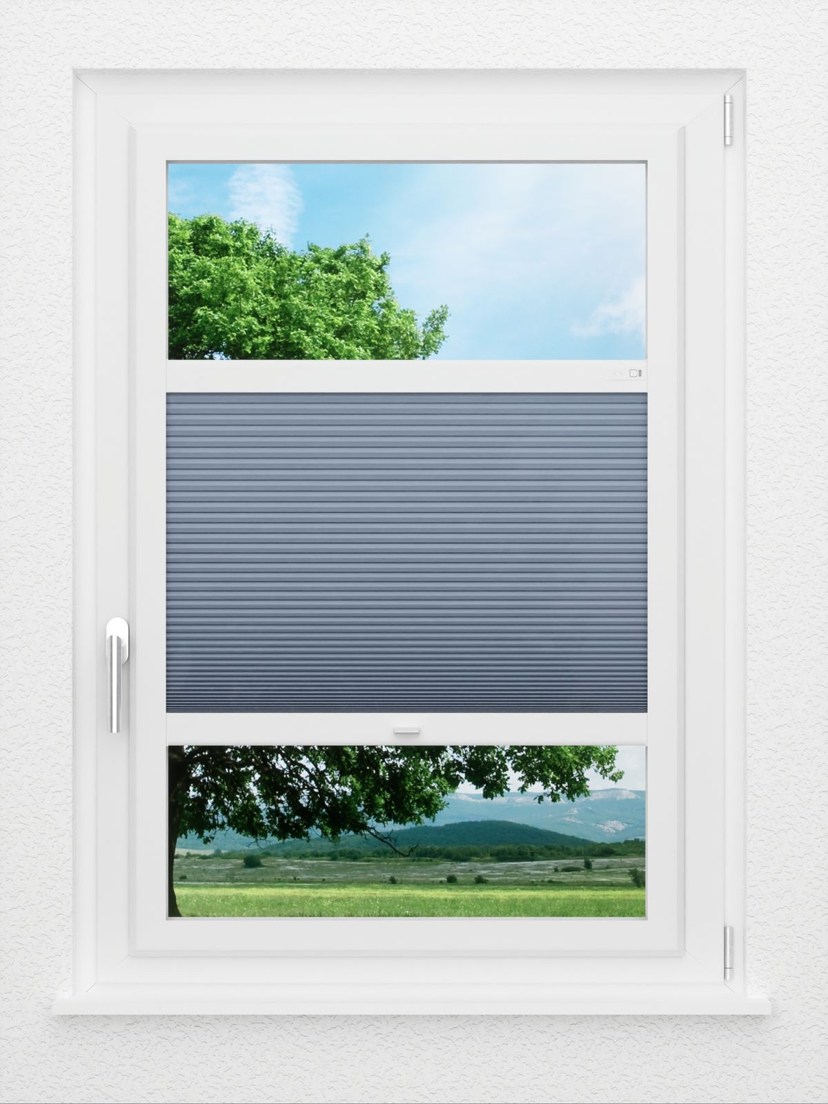 Detailansicht LYSEL HOME plissé 029A Alba LI Honingraa