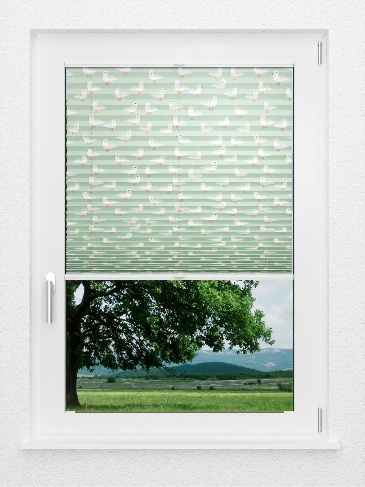 Detailansicht LYSEL HOME Plissee 435A Seagulls