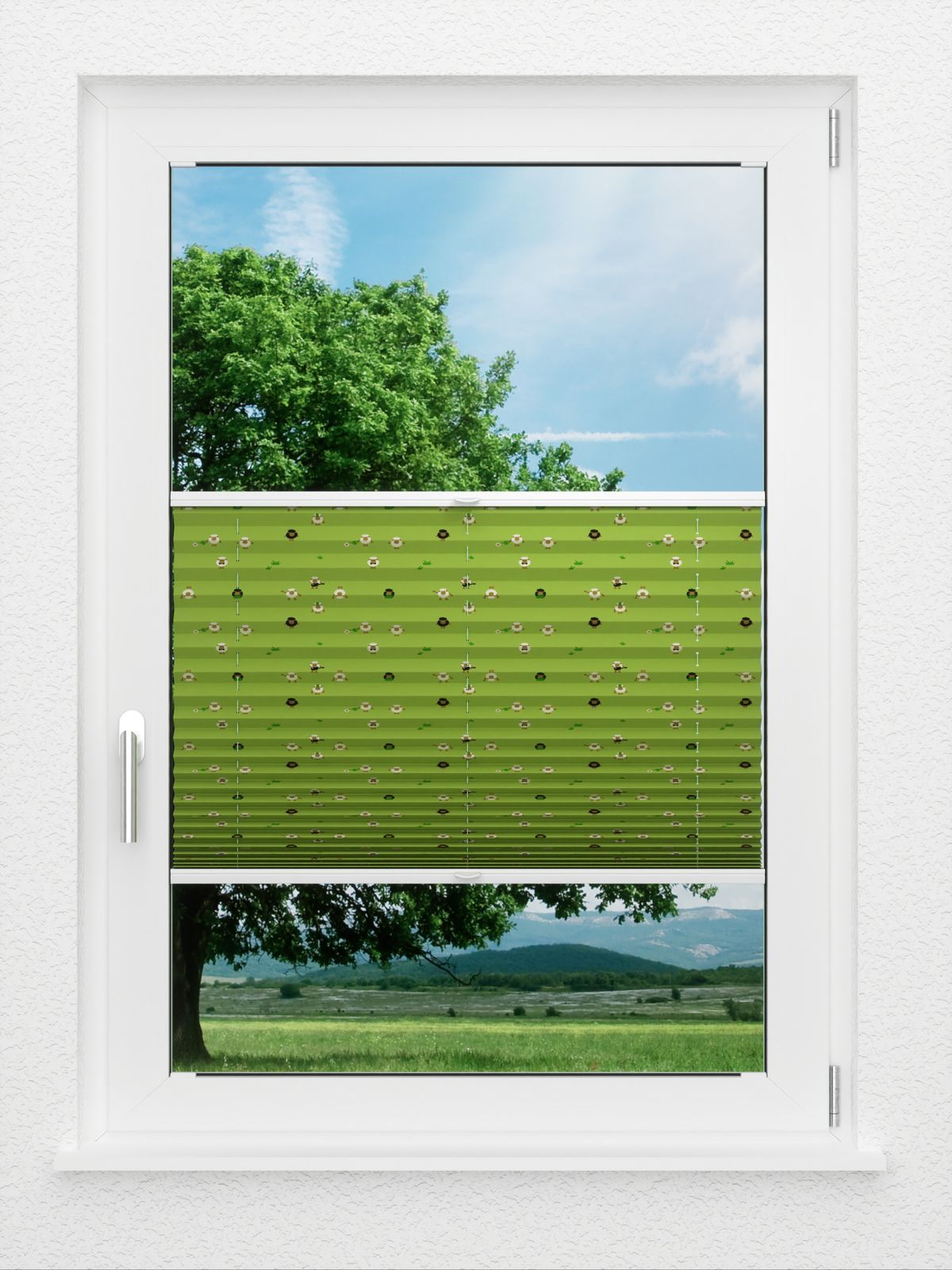Detailansicht LYSEL HOME Plissee 402A Meadow Sheep