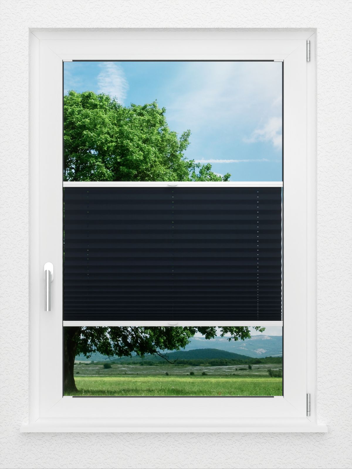 Detailansicht LYSEL HOME Plissee 425A Blackout Crepe