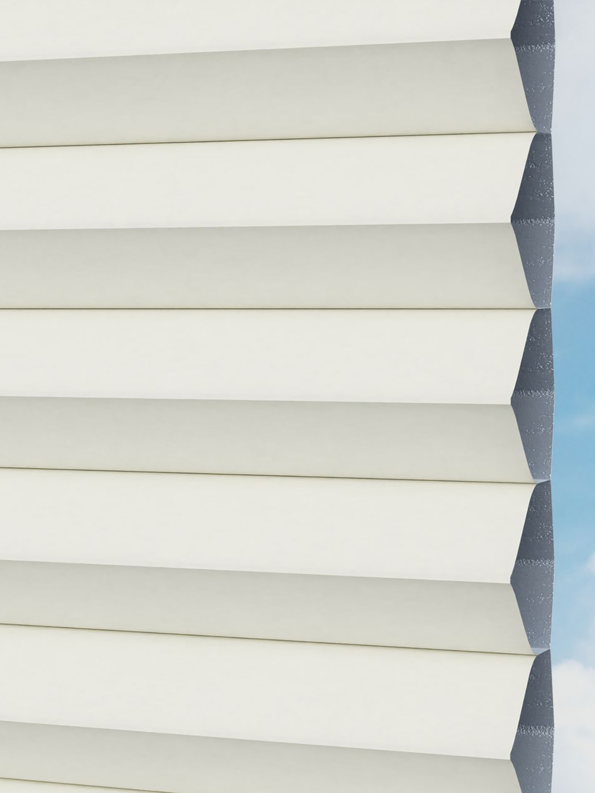 Detailansicht LYSEL HOME plissé 015A Nana BO Honingraa