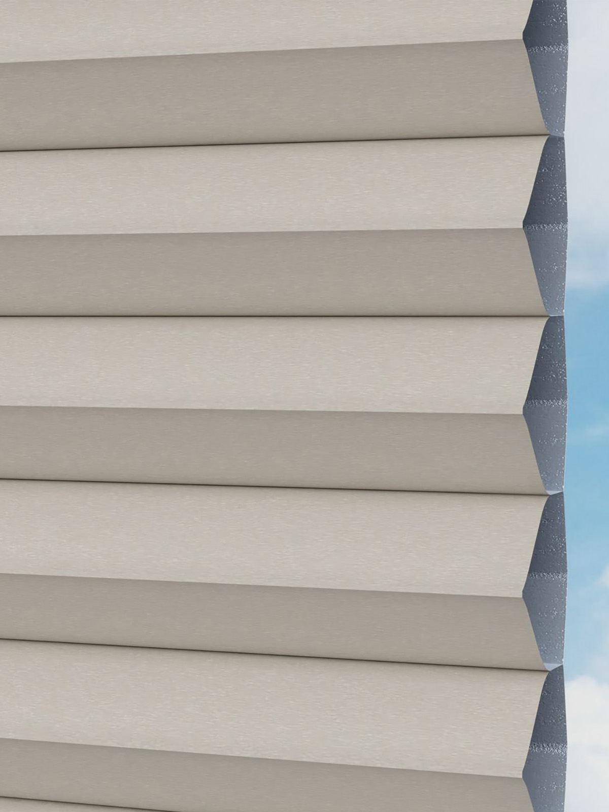 Detailansicht LYSEL HOME plissé 008A Nana BO Honingraa