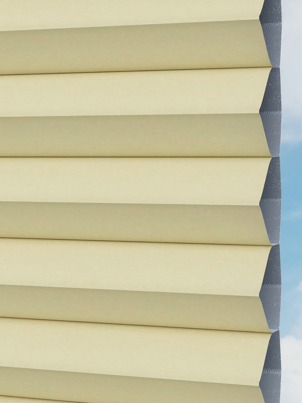 Detailansicht LYSEL HOME plissé 025A Nana BO Honingraa