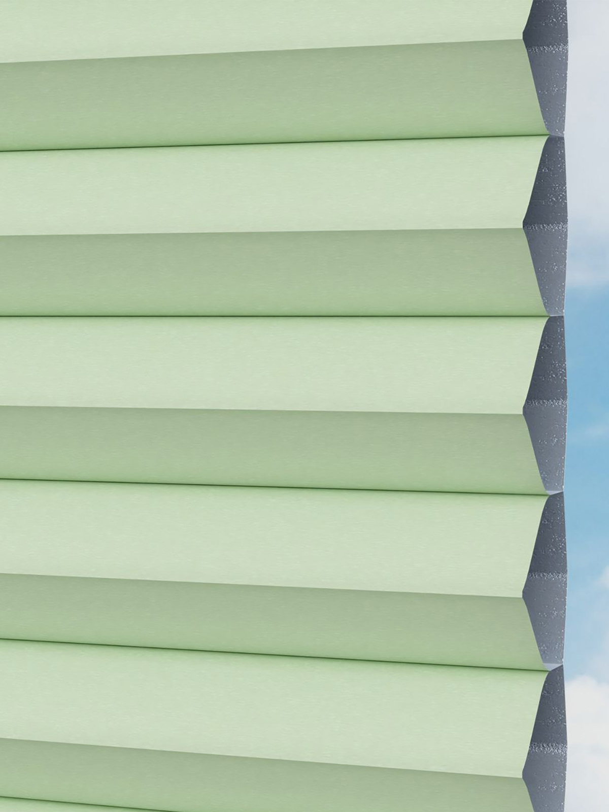 Detailansicht LYSEL HOME plissé 021A Nana BO Honingraa