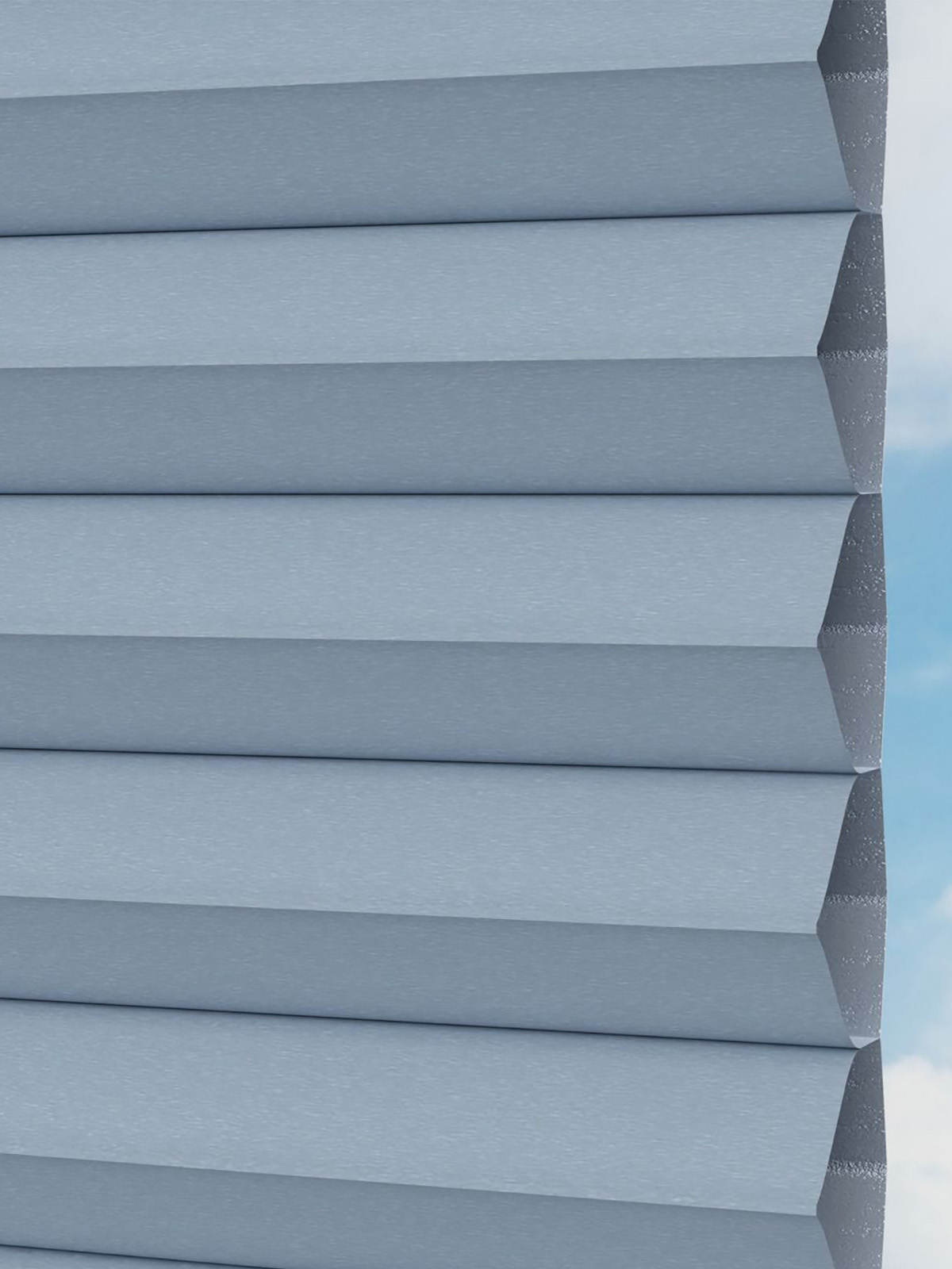 Detailansicht LYSEL HOME plissé 023A Nana BO Honingraa