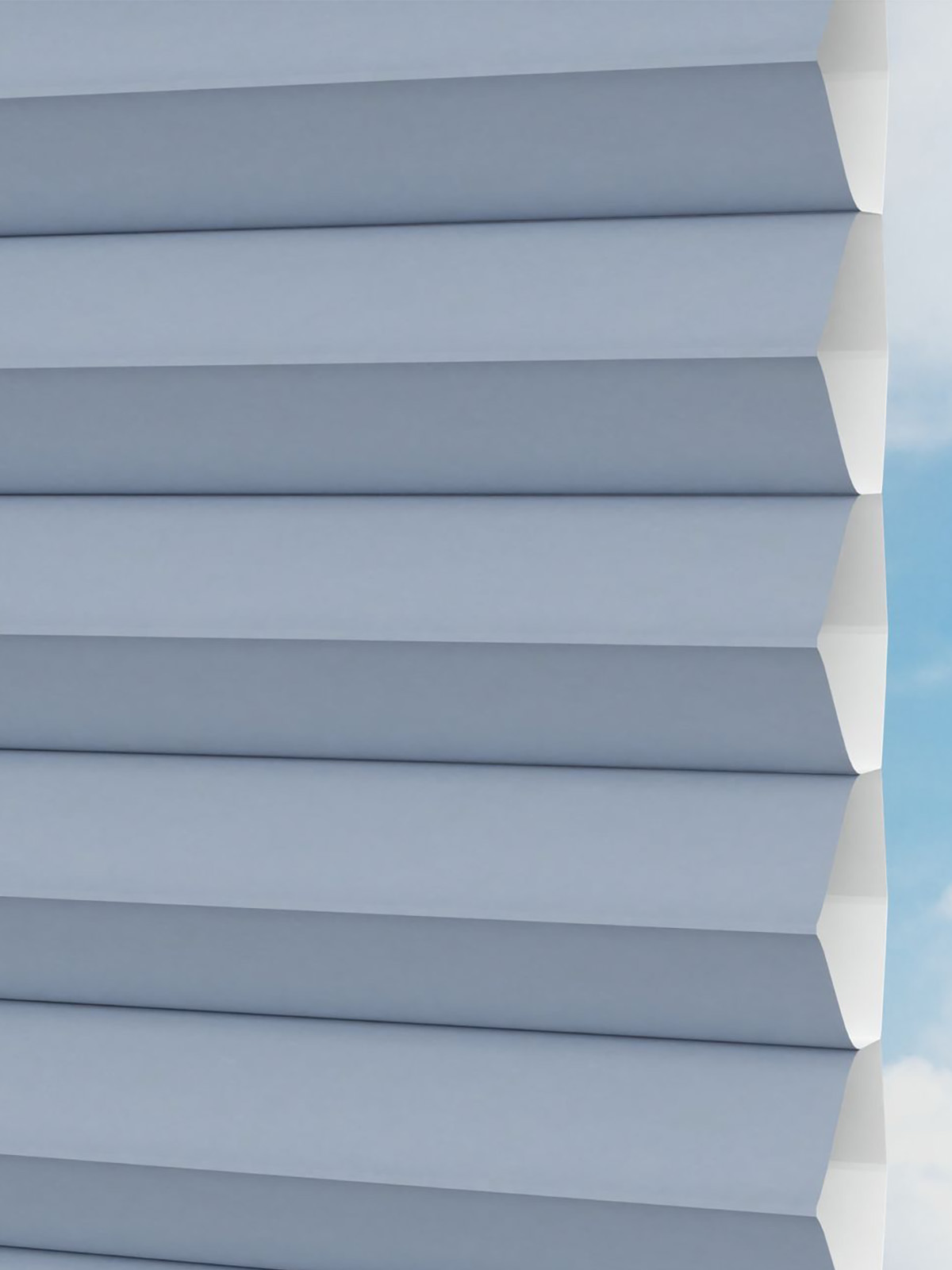 Detailansicht LYSEL HOME plissé 029A Alba LI Honingraa