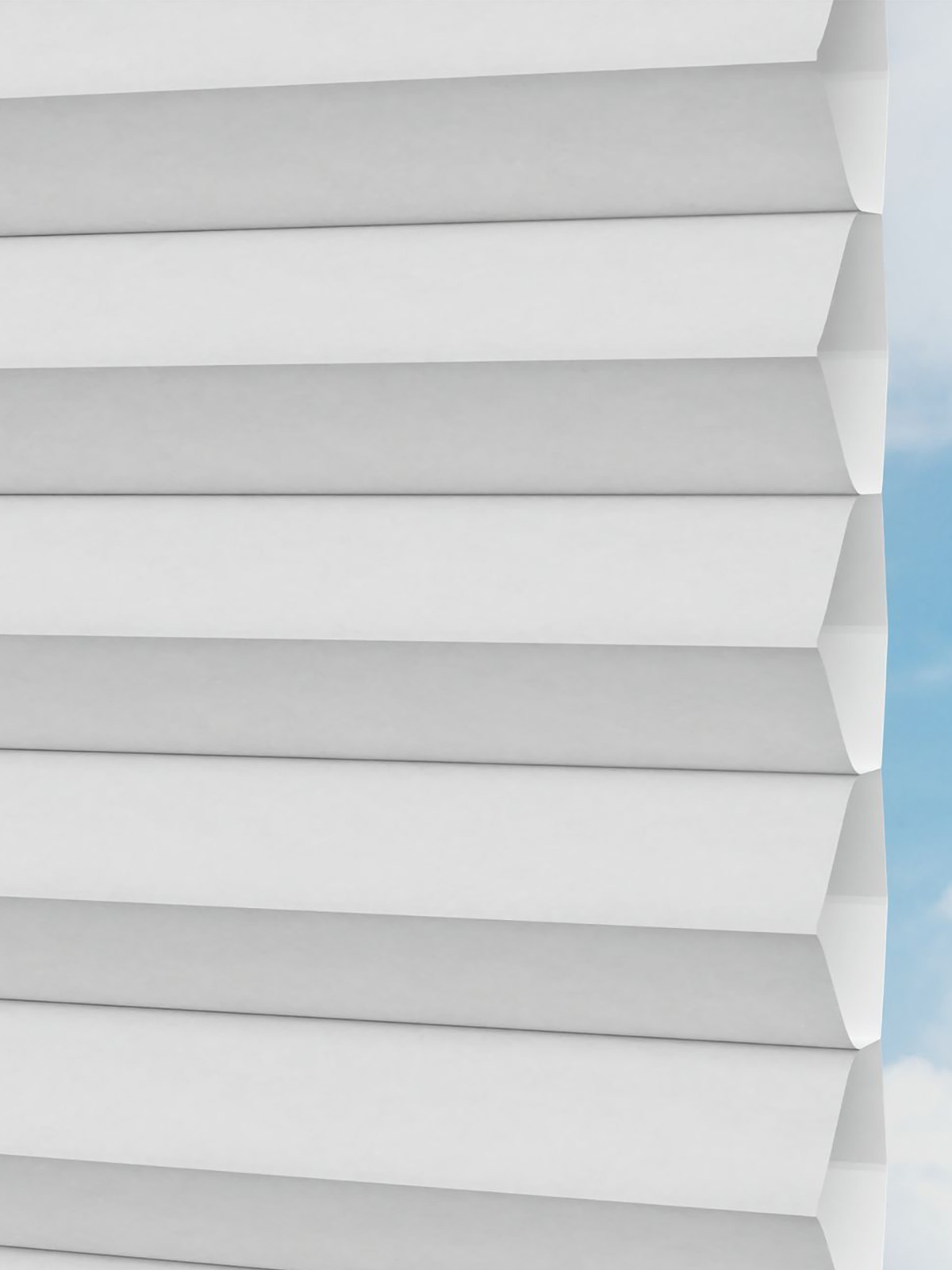 Detailansicht LYSEL HOME plissé 003A Alba LI Honingraa