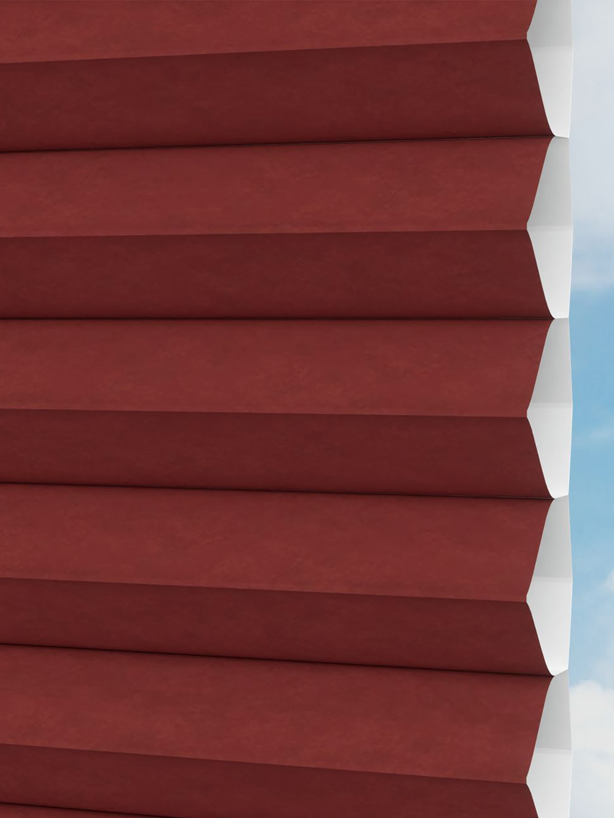 Detailansicht LYSEL HOME plissé 028A Alba LI Honingraa