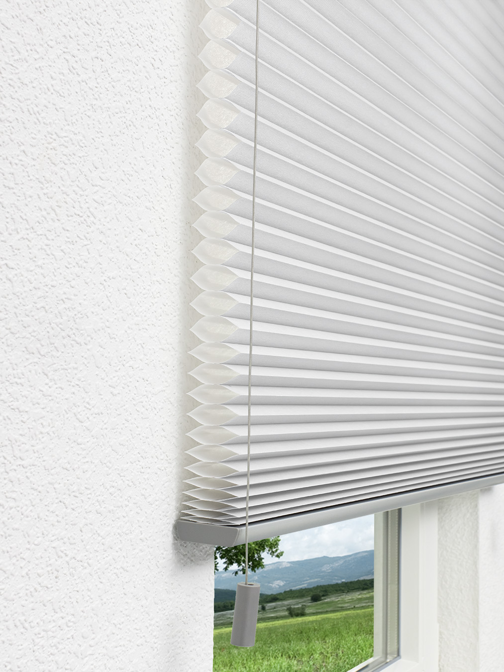 Detailansicht Dubbele Plissé 45mm Zachte Kam 7500.4501