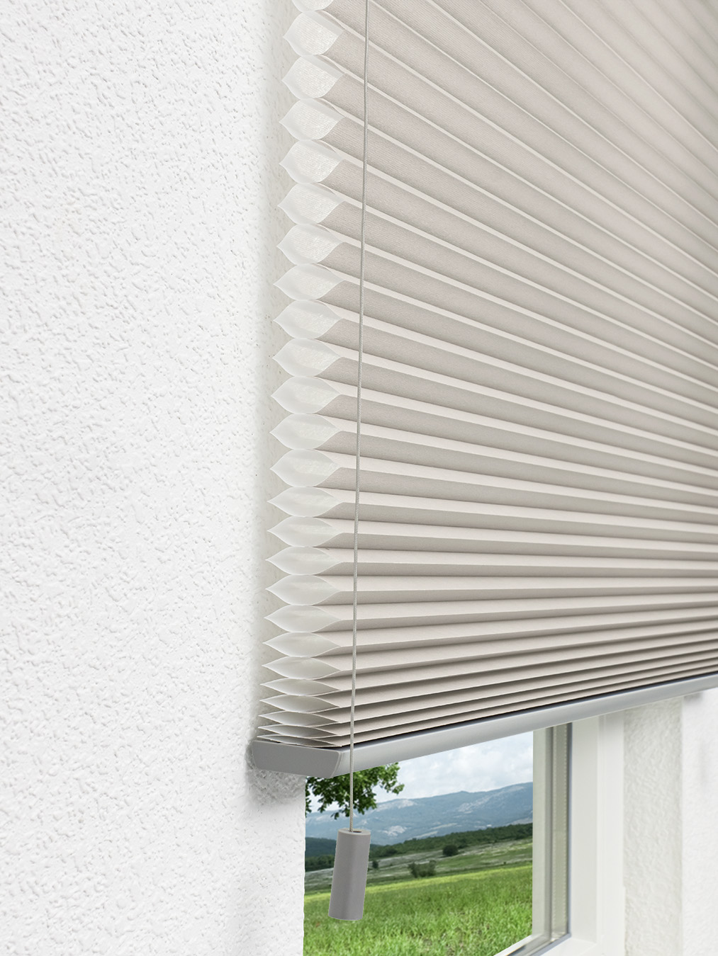 Detailansicht Dubbele Plissé 45mm Zachte Kam 7502.4502