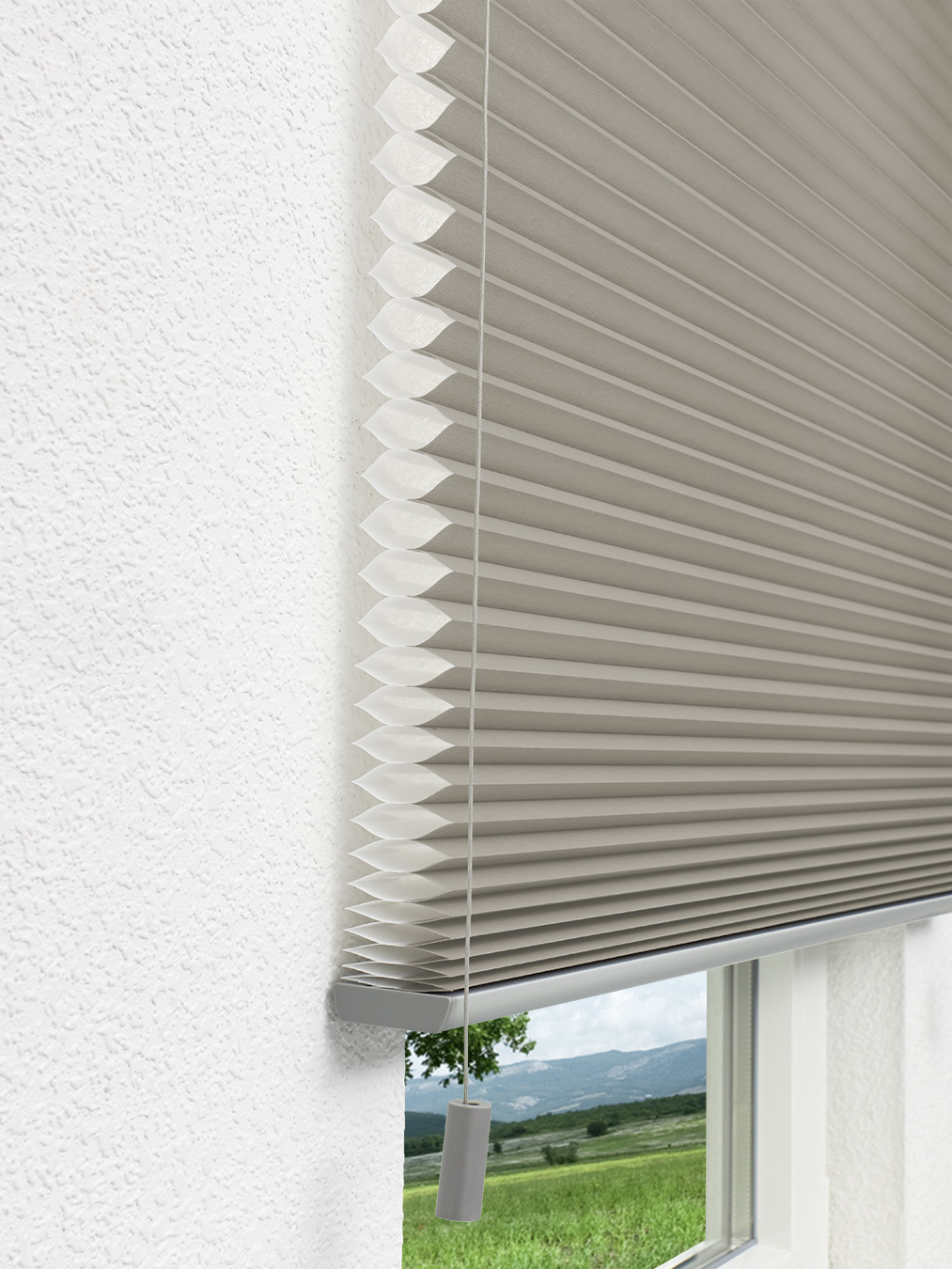 Detailansicht Dubbele Plissé 45mm Zachte Kam 7507.4503