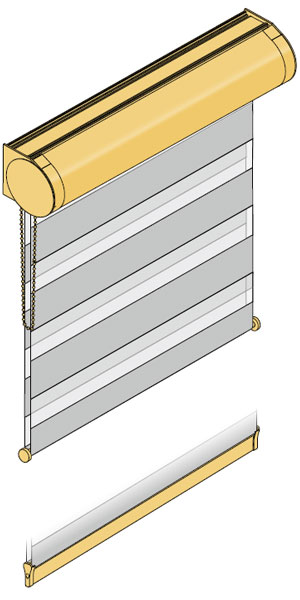 Duo rolgordijncassette Plus 4decor